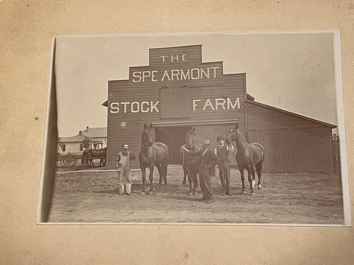 Spearmont Stock Farm - Iowa - Cabinet Card.