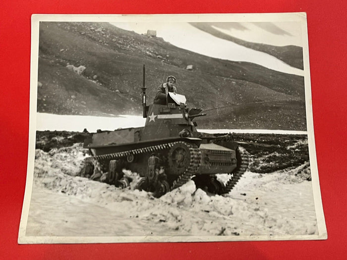 Army small tank on maneuvers. - Official Army photo. 1942