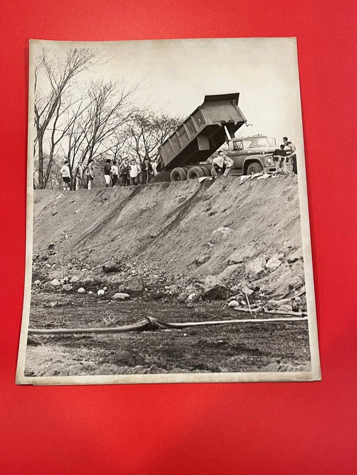 1969 Dyke being construction in Inger Grove Heights, Minnesota for the spring flood. St. Paul Pioneer Press photo